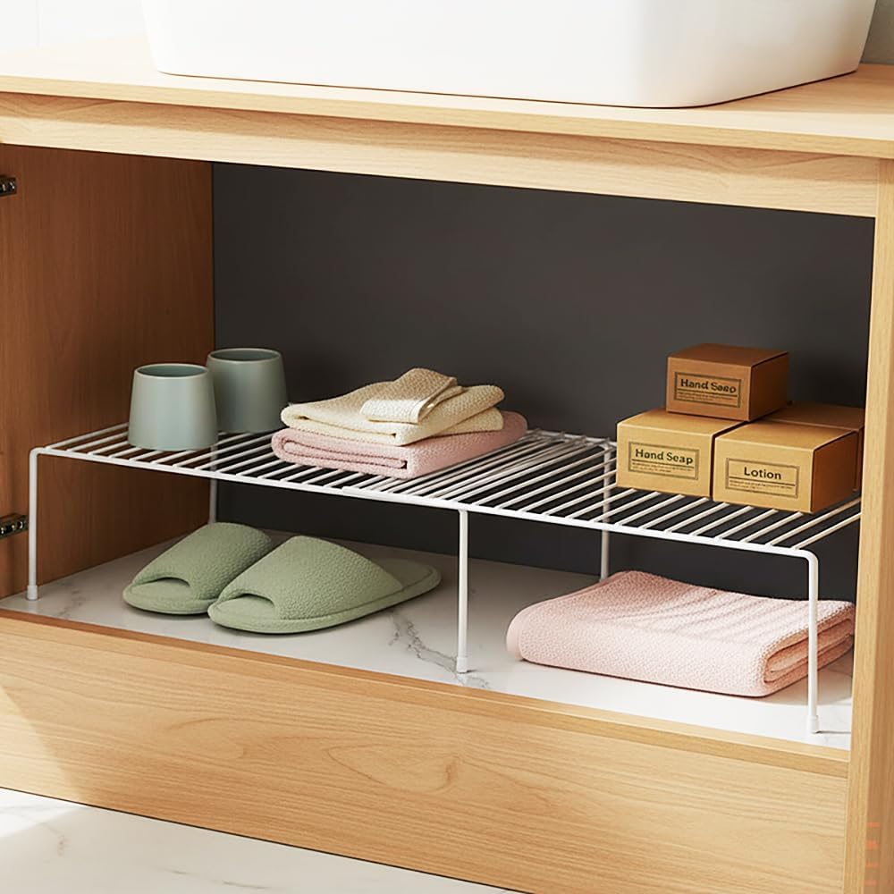 4-Pack Expandable Medium (13.4-25.1x9inch) Kitchen Organizer Rack