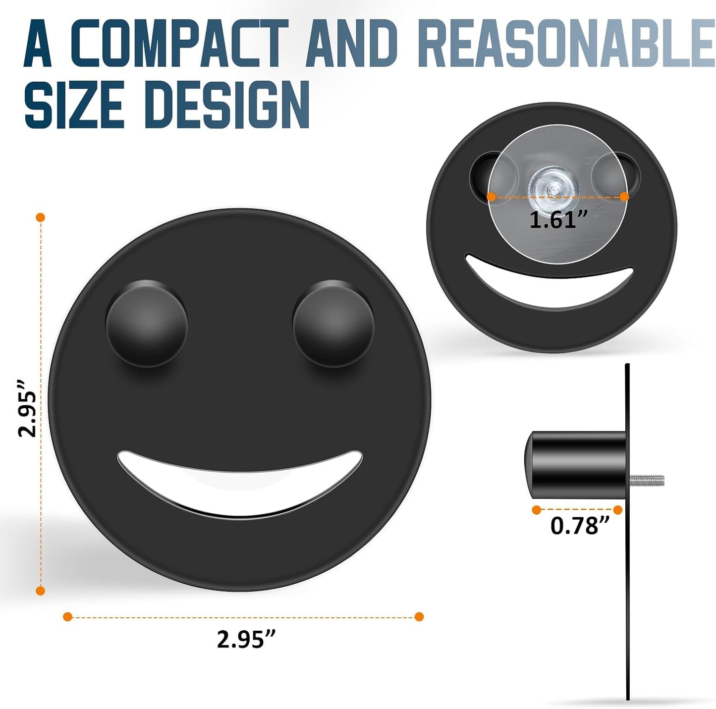 Stainless Steel Smiley Face Sponge Holder