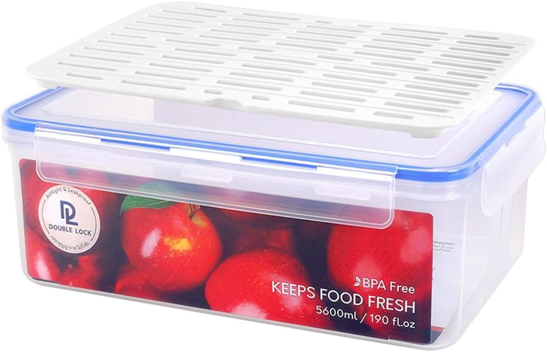 190 oz Extra Large Airtight Food Storage Containers with SnapTight Lids – Clear, Stackable