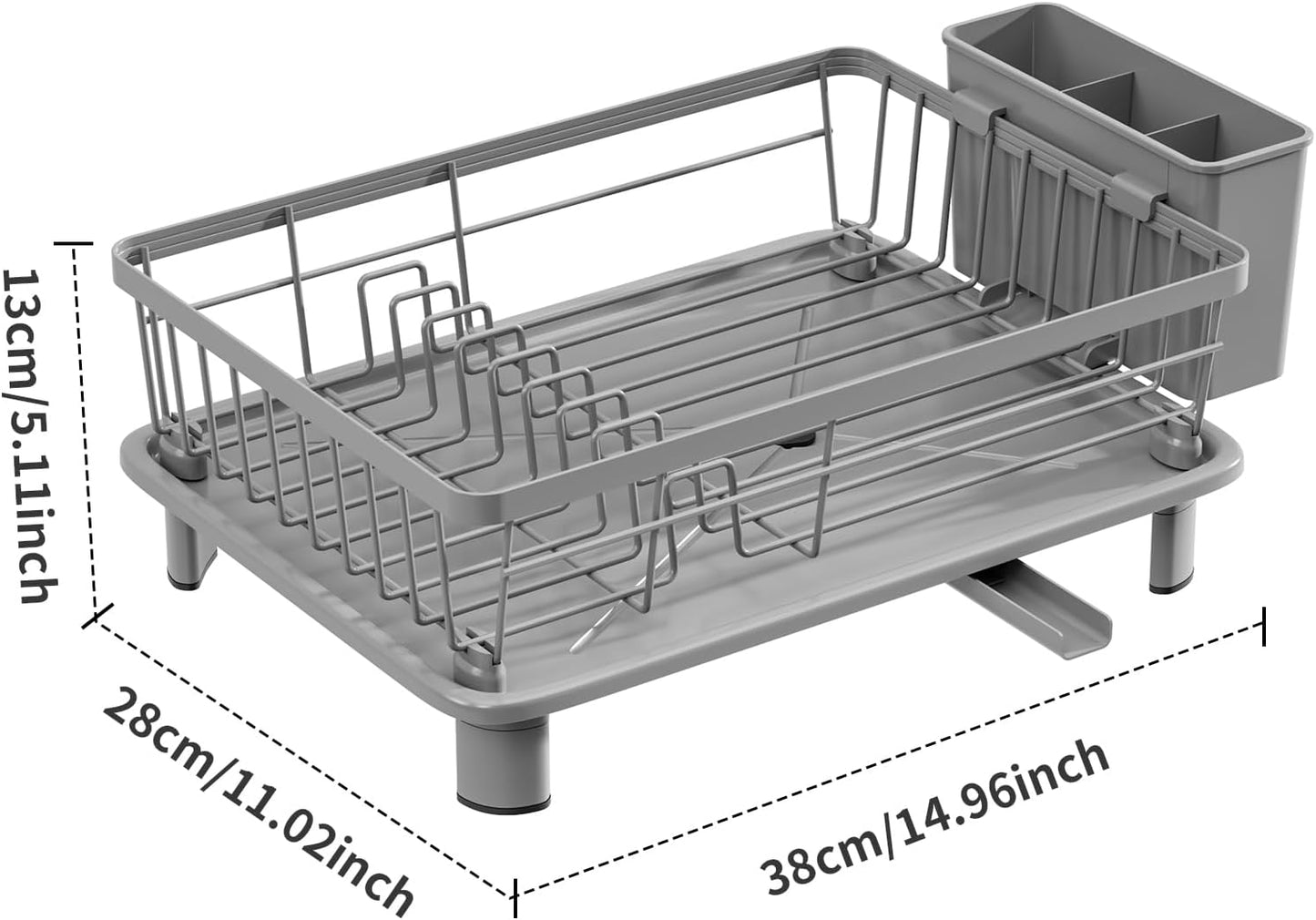 Small Dish Drying Rack, Space Saving Dish Racks for Kitchen Counter