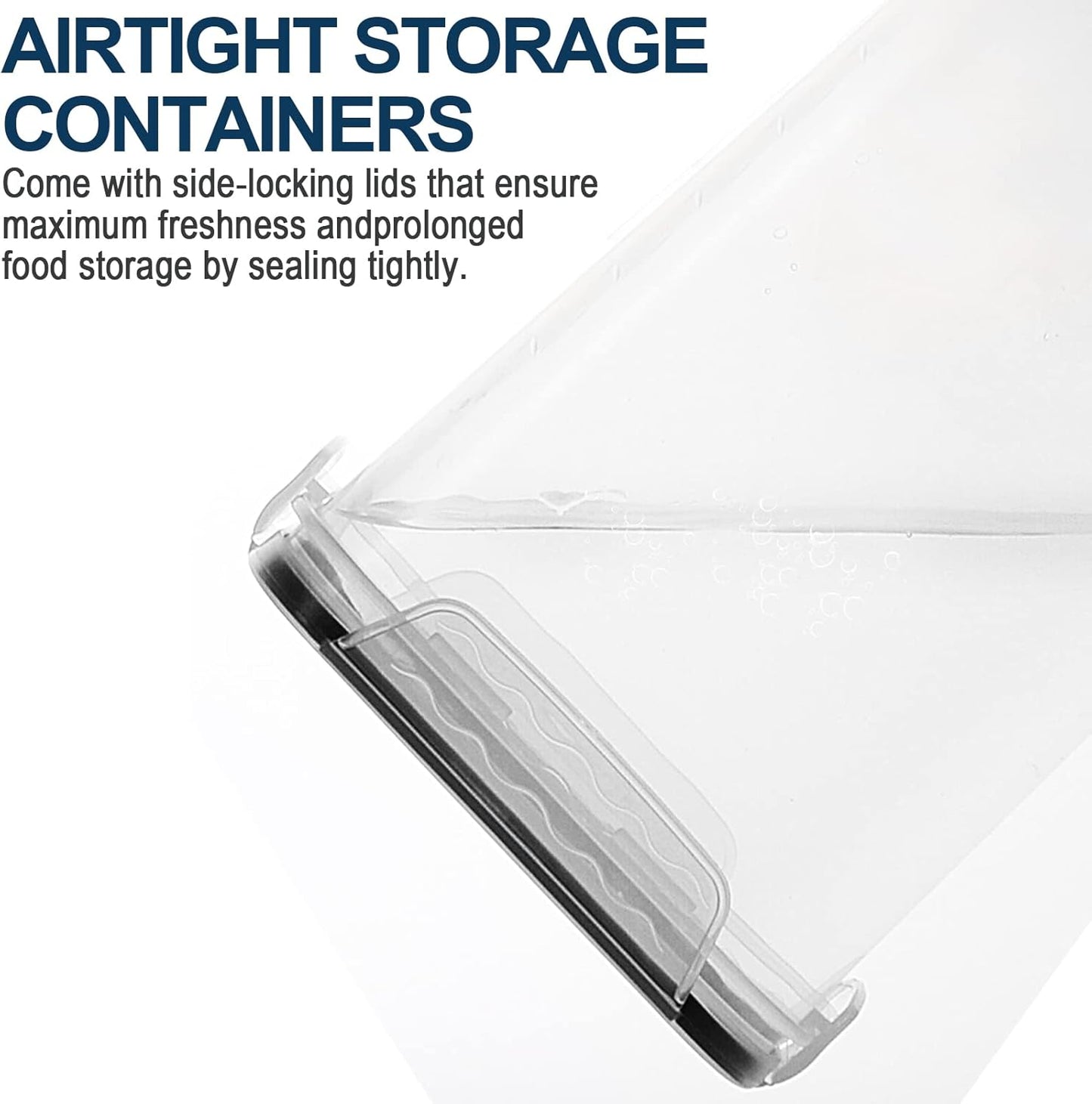 Extra Large 7qt / 6.5L/220oz Tall Food Storage Containers, WIDE & DEEP