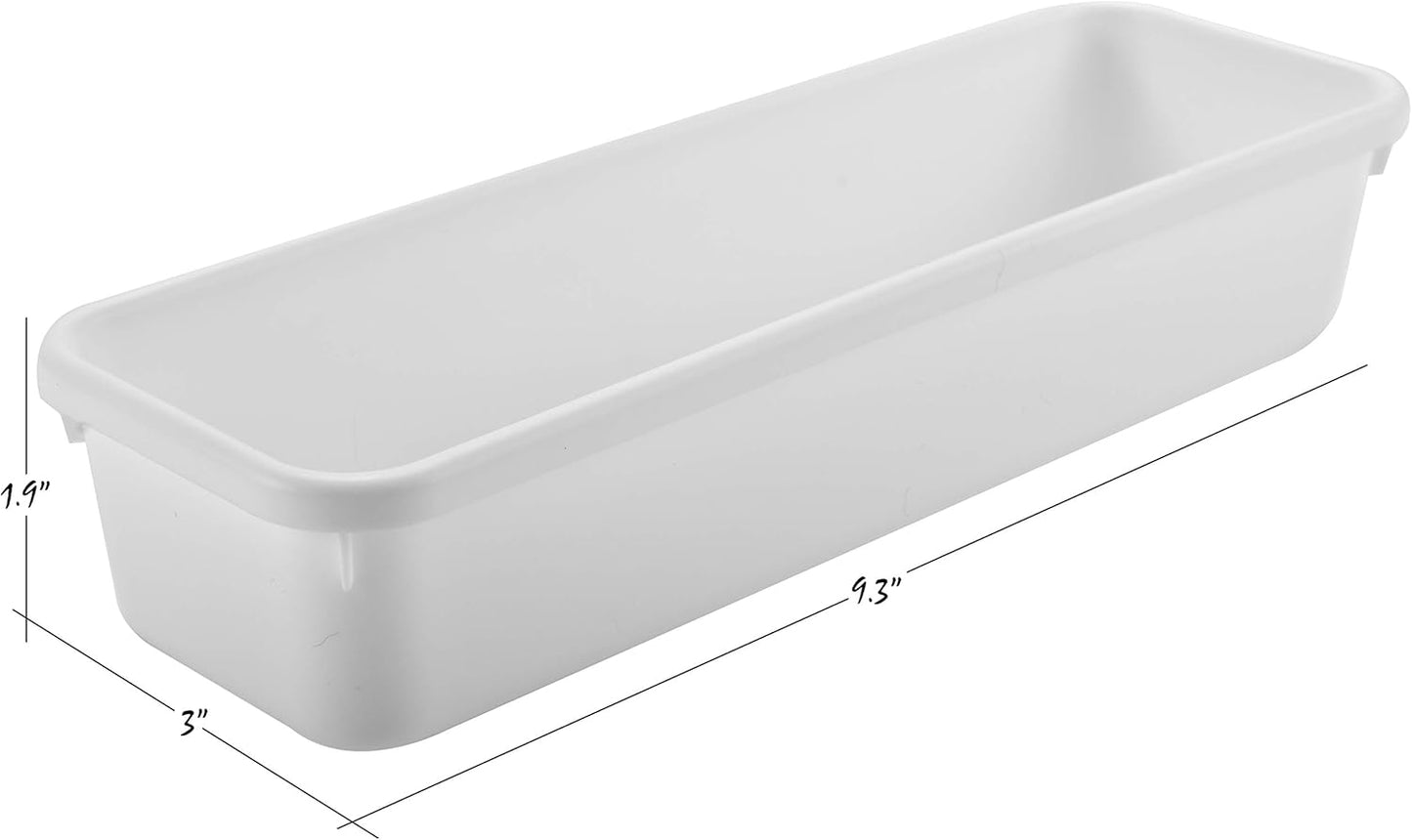 Interlocking Drawer Organizer Bins - Durable Plastic