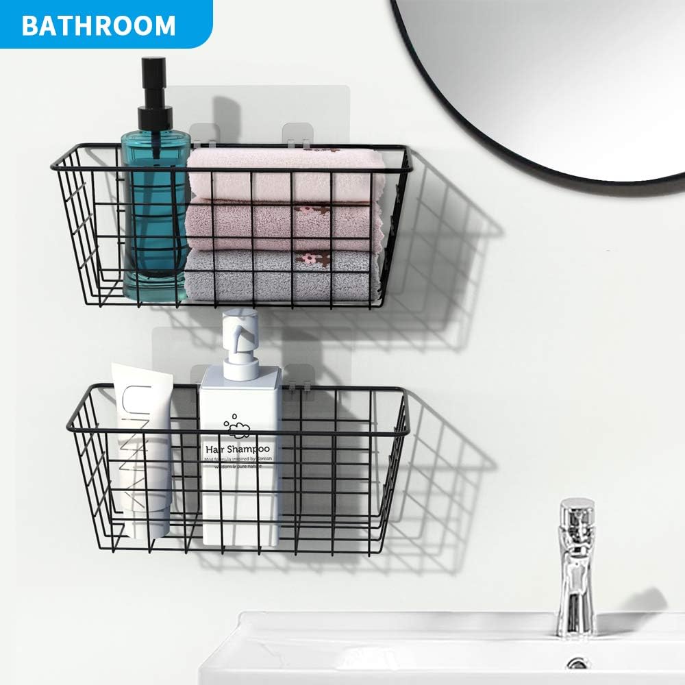 Hanging Kitchen Baskets Wire Storage Basket Over the Cabinet Door Organizer