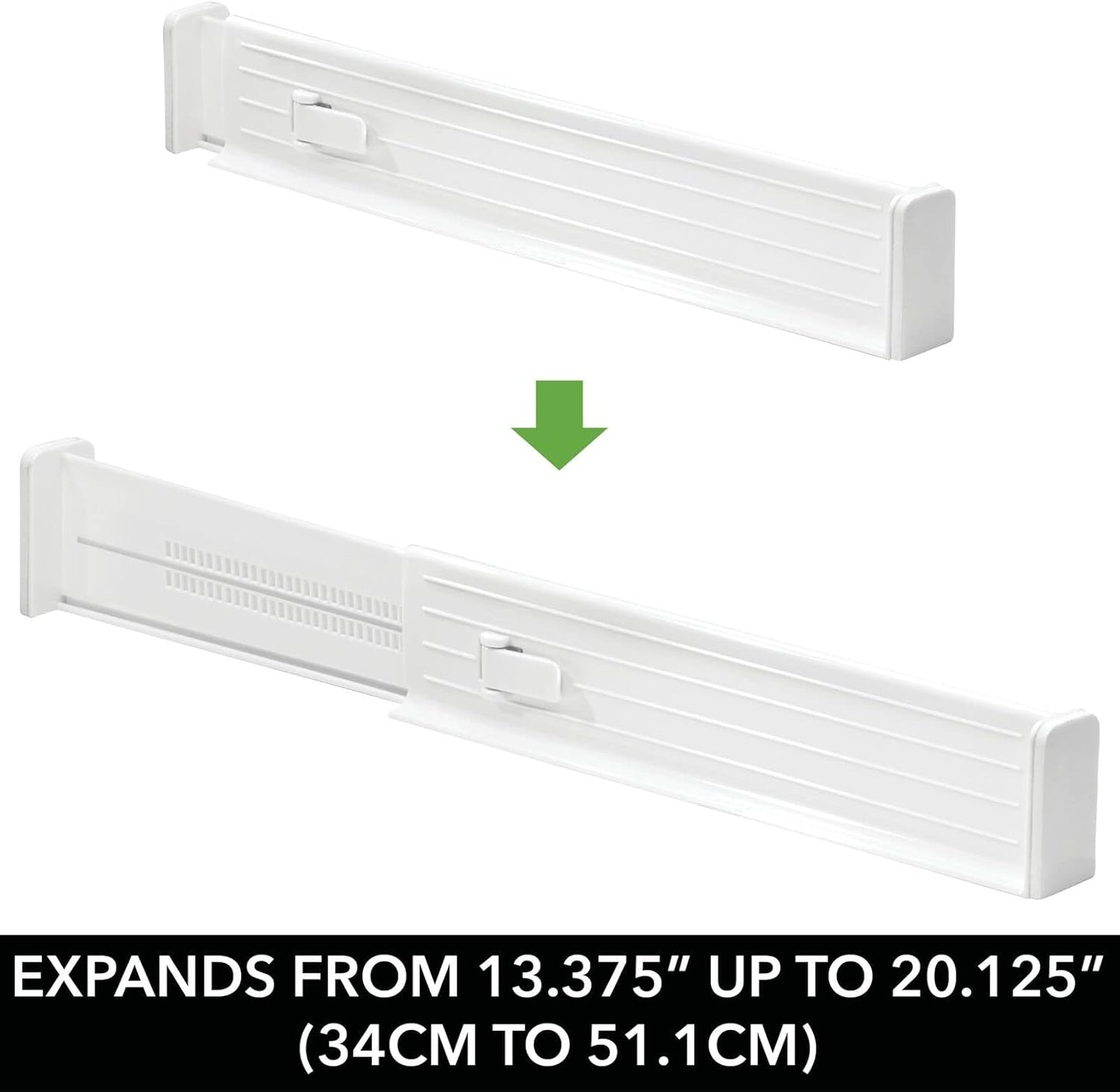 Expandable Kitchen Drawer Divider with Foam Ends