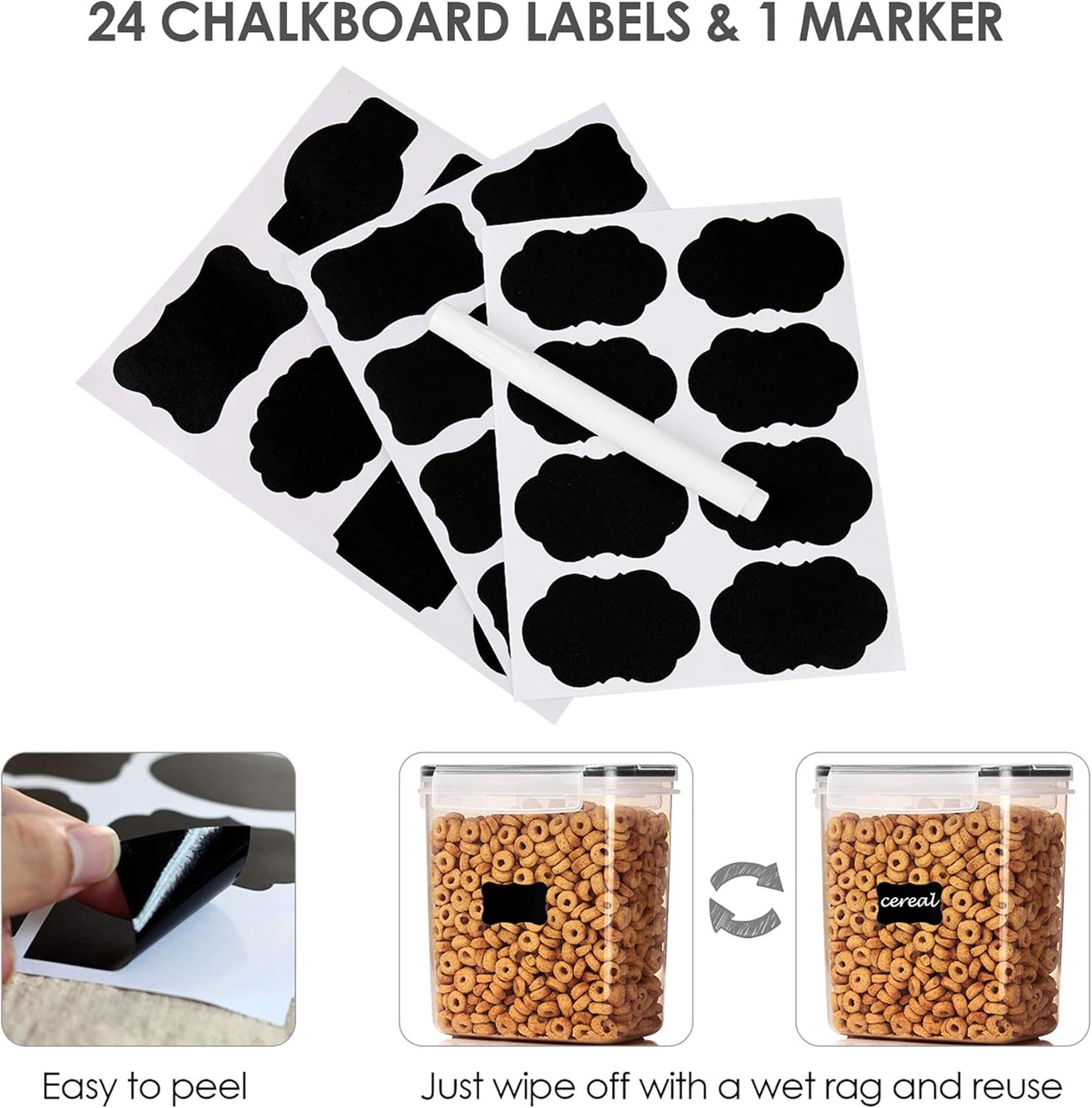 Airtight Food Storage Containers 6 Pieces