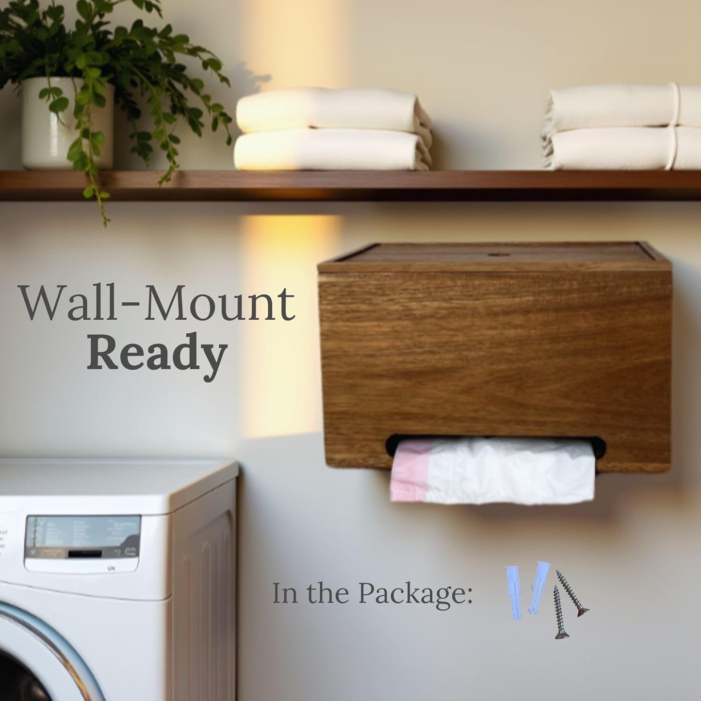Trash Bag Holder Dispenser – 13-Gallon Storage for Under Sink, Kitchen