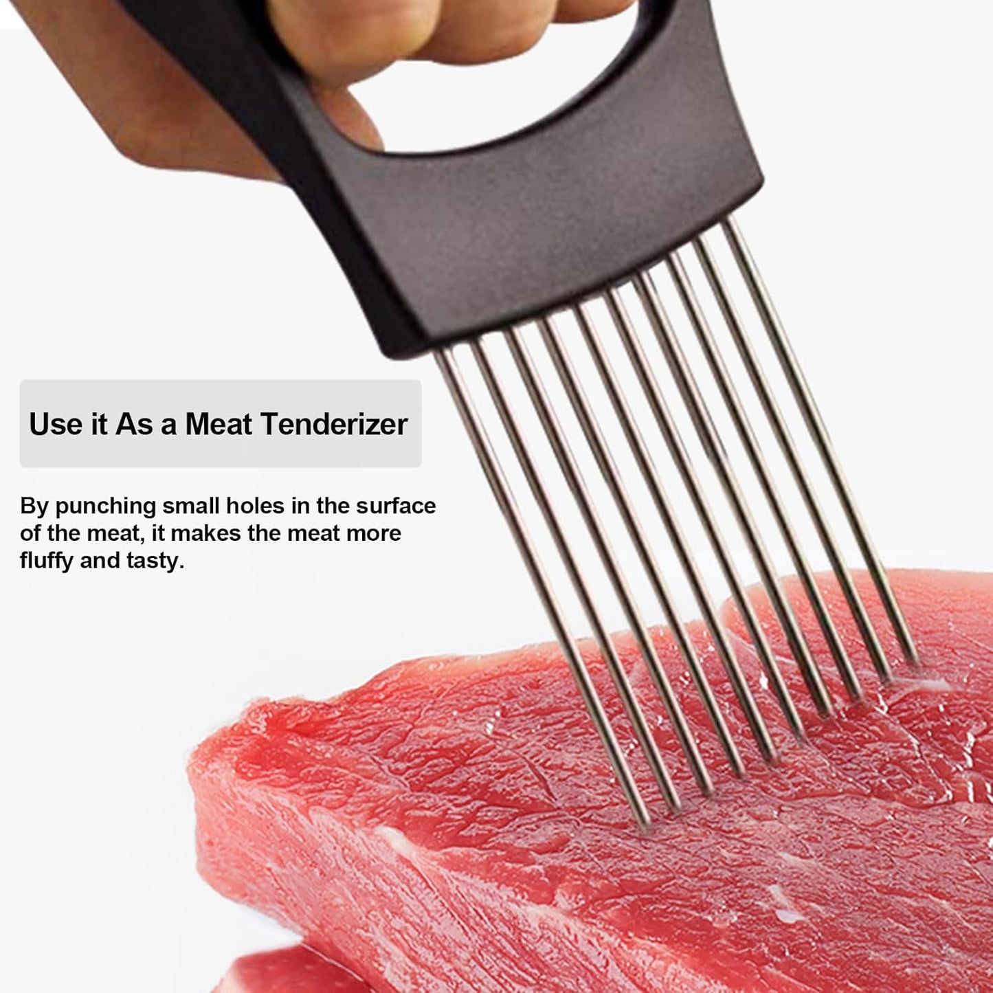 Onion Holder for Slicing, Onion Cutter Vegetable Chopper