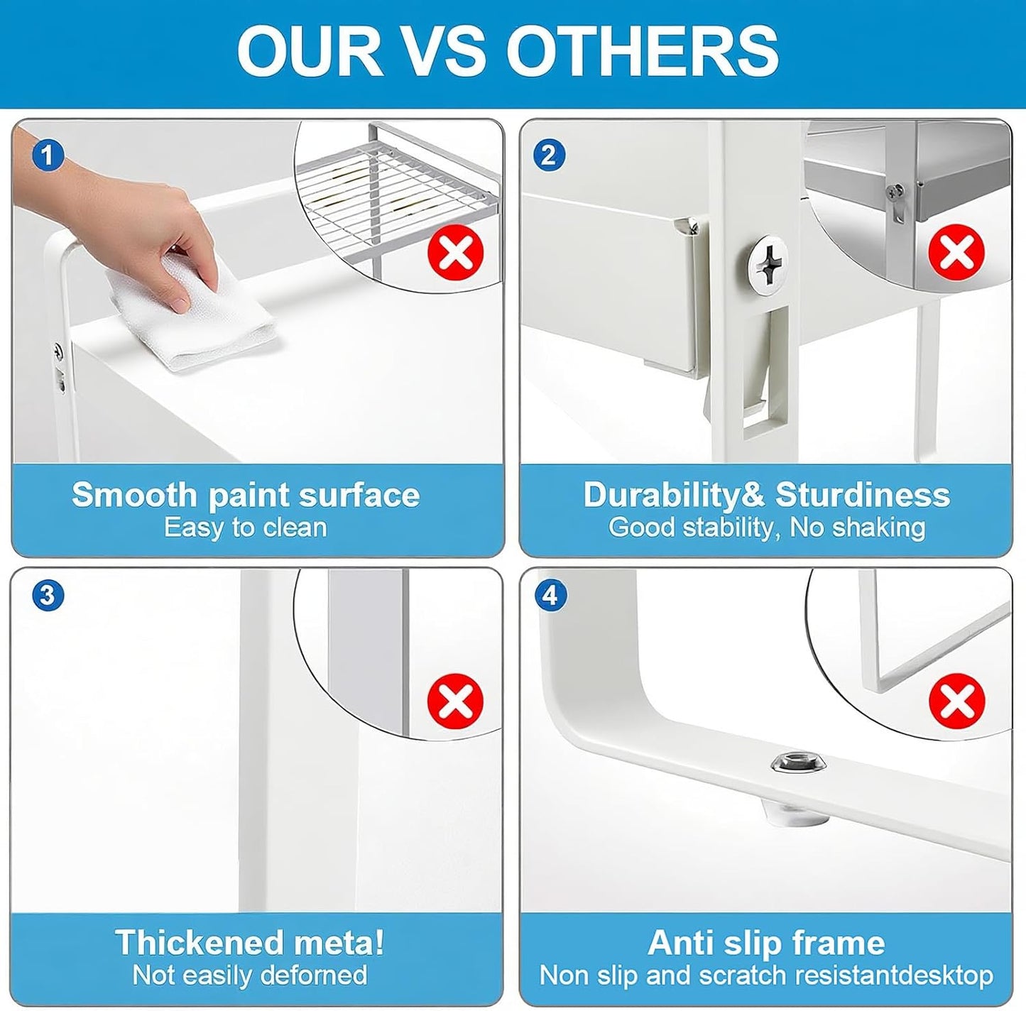 Expandable Cabinet Shelf Organizer 14-25 Inch Adjustable Length