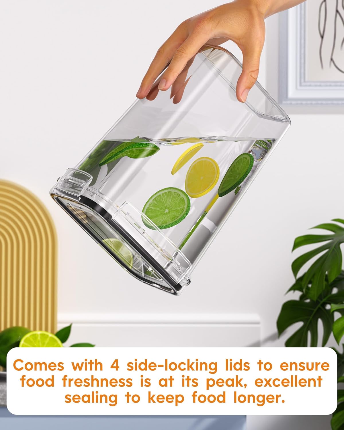 Airtight Food Storage Containers with Lids, 15 PCS Kitchen and Pantry Organization Canisters