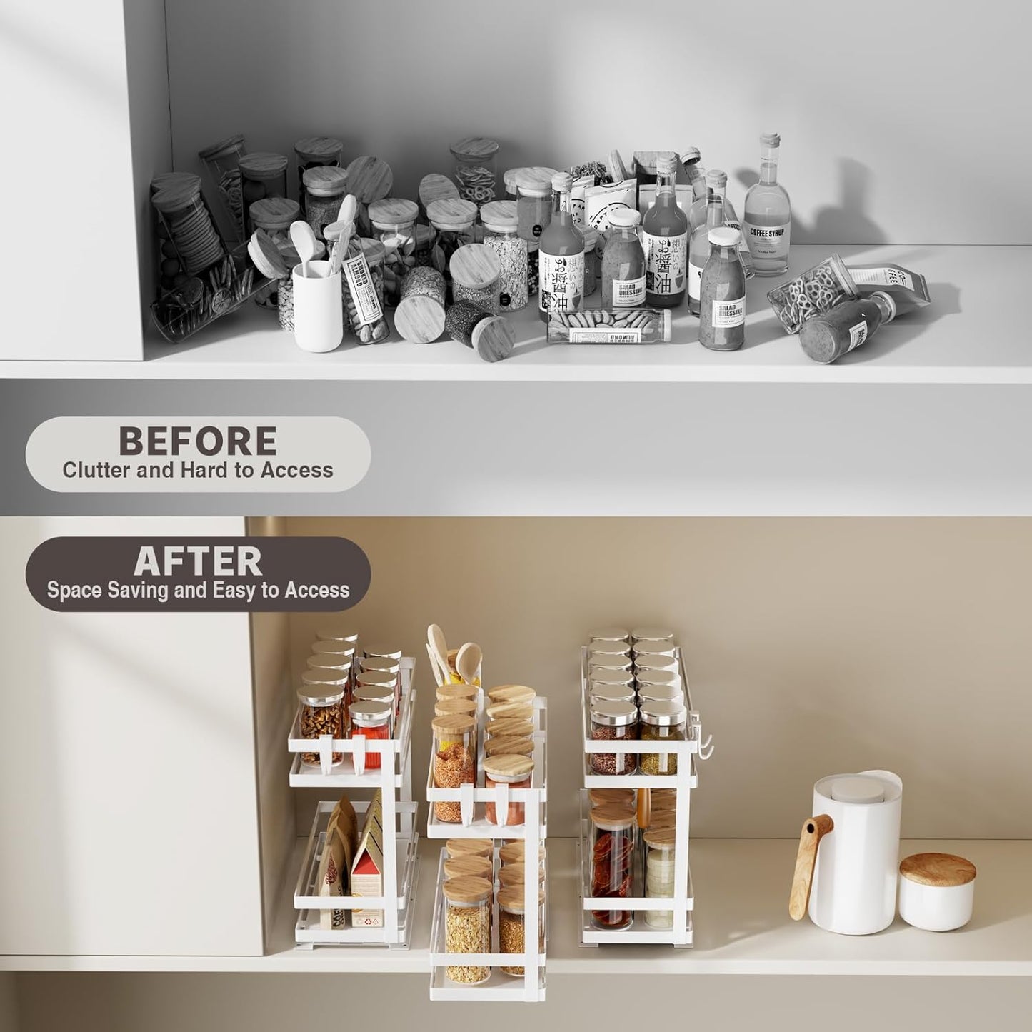 Pull Out Spice Rack Organizer for Cabinet
