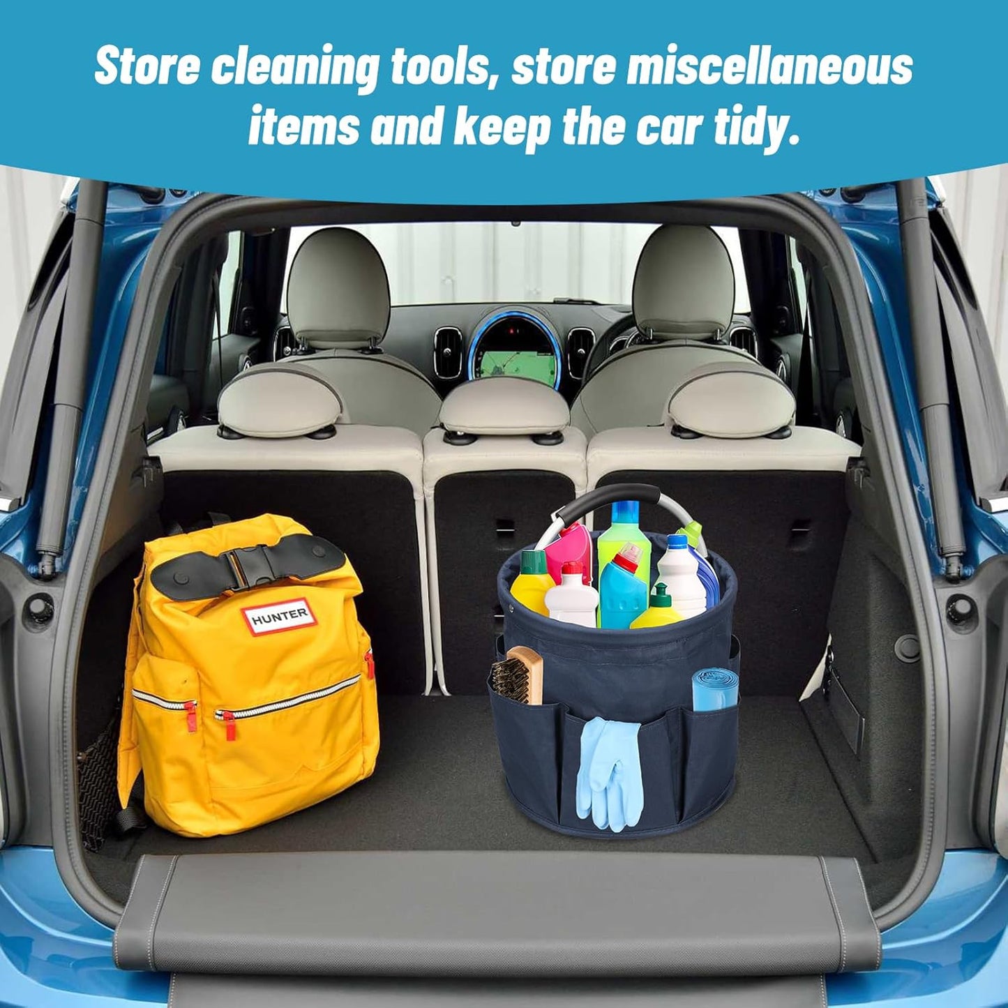 17L Cleaning Caddy, Portable Cleaning Supply Bucket