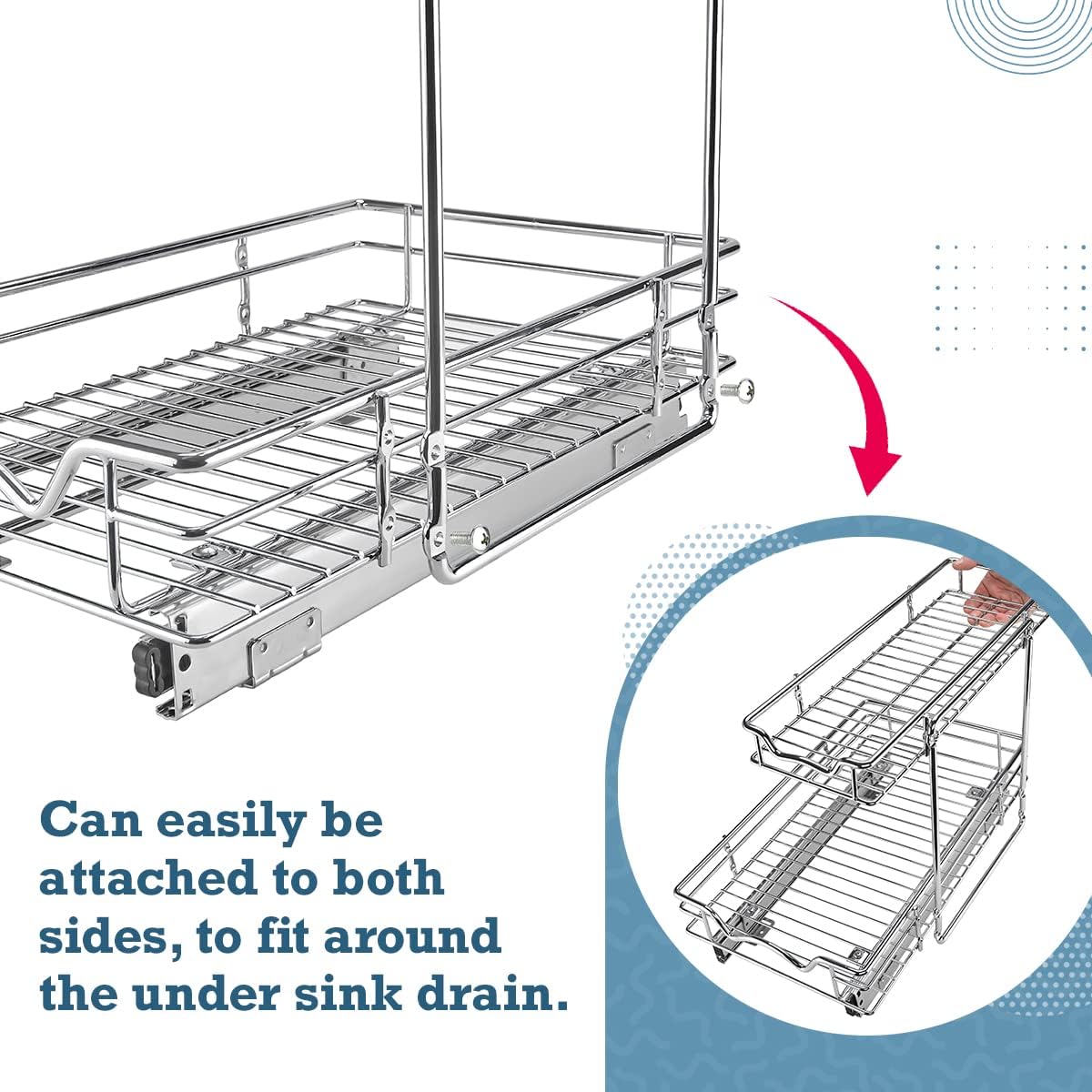 Two Tier Under Sink Organizers and Storage