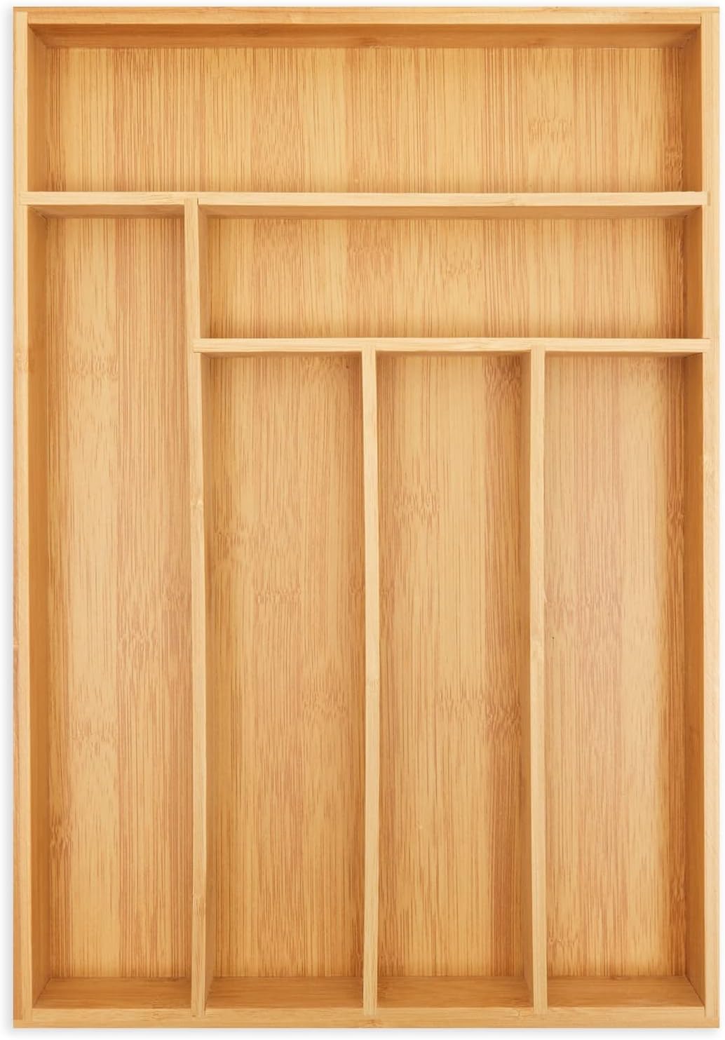 Kitchen Drawer Organizer Tray - 17 x 11.75 x 1.75 in, Natural Wood