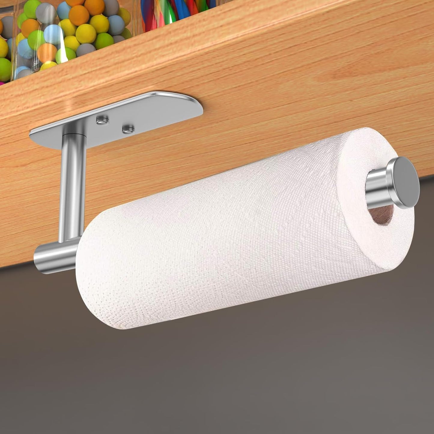 Adhesive Paper Towel Holder Under Cabinet Mount