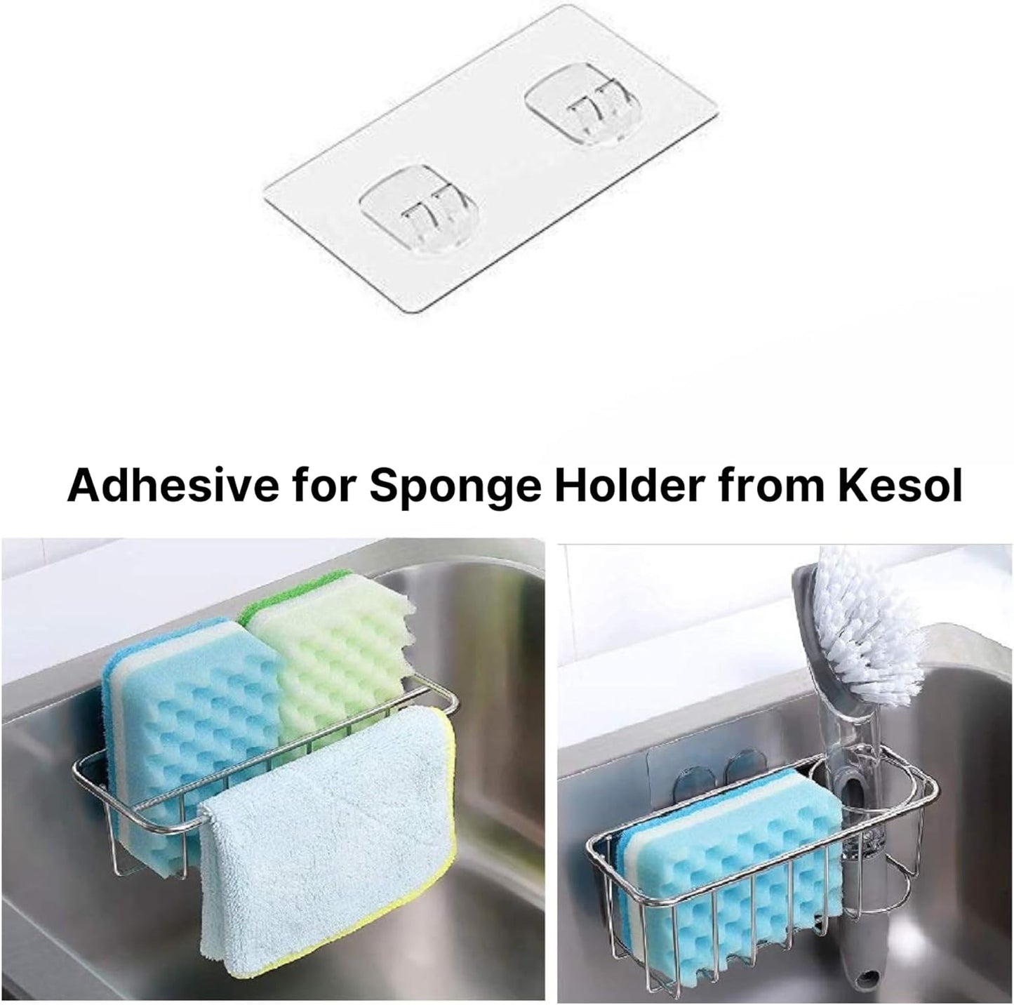 Pack of 2 Adhesive for Sponge Holder