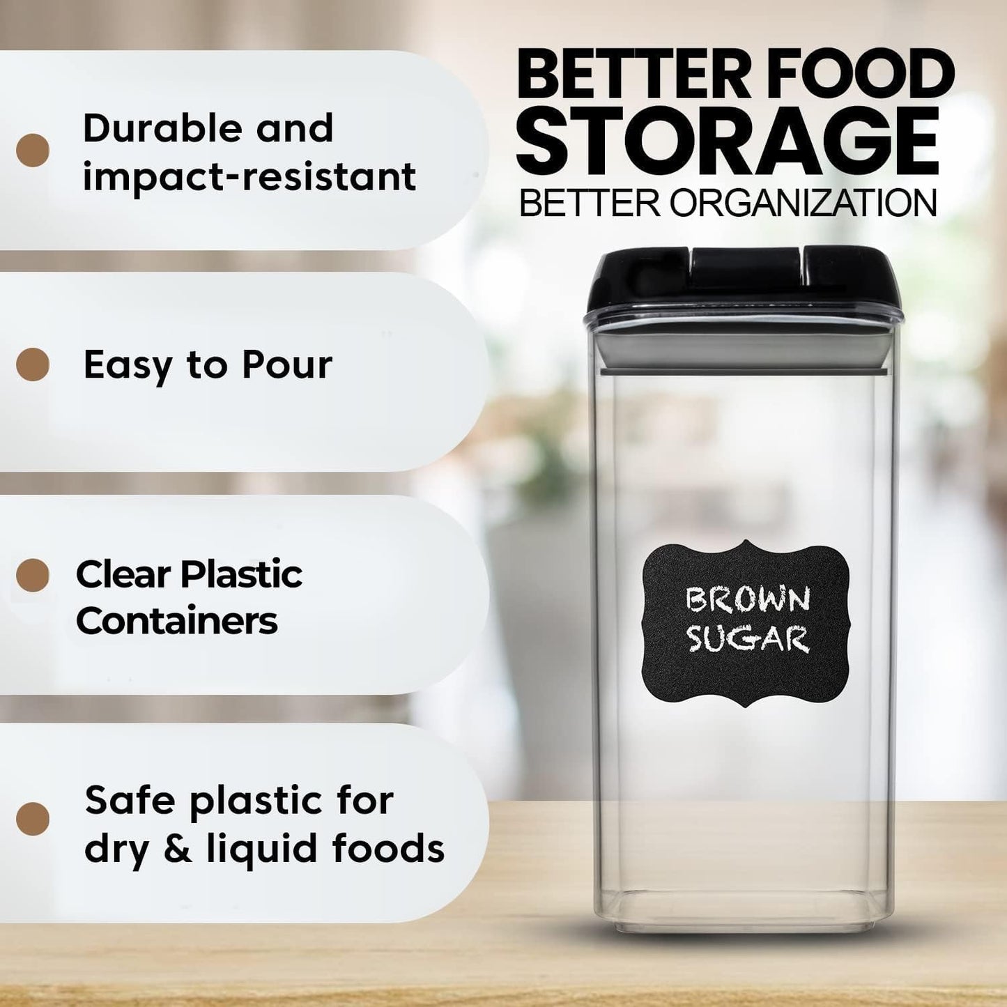 Airtight Food Storage Containers with Lids