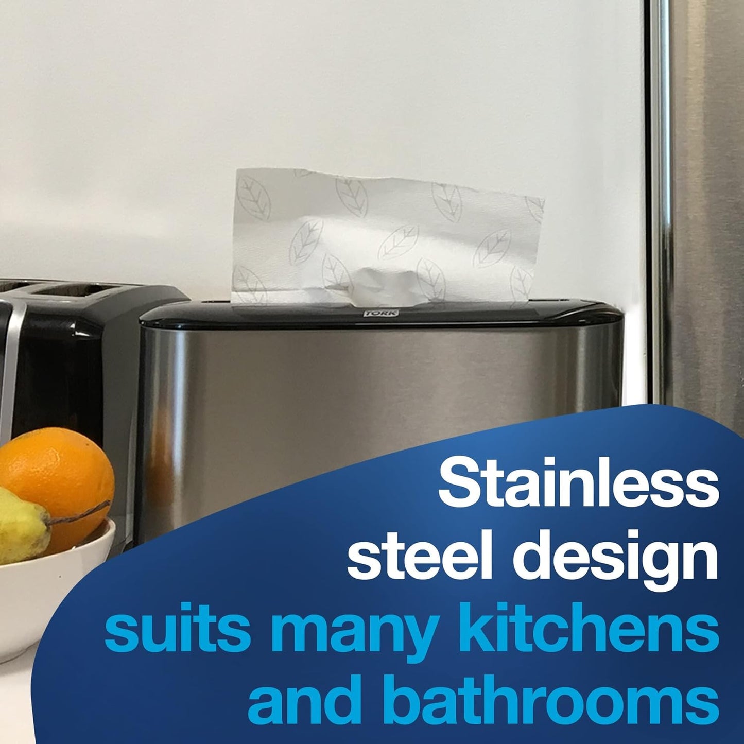 Xpress Stainless Steel Paper Towel Dispenser Compact Design, Fits H2 Hand Towels