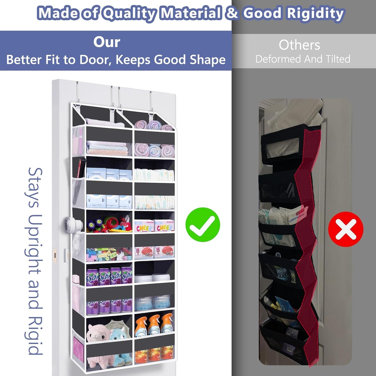 Heavy Duty Over The Door Organizer 5 Tiers