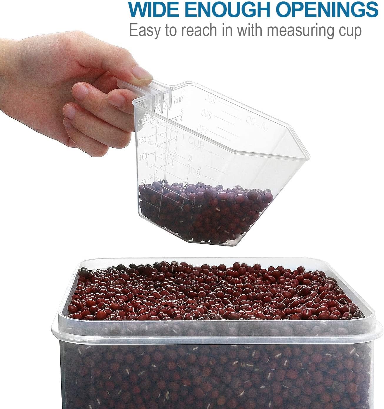 Large Tall Airtight Food Storage Containers