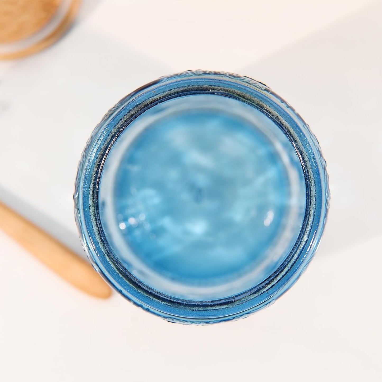Glass Storage Jars With Airtight Lid, 35oz Canister For Kitchen Counter with Bamboo Lid