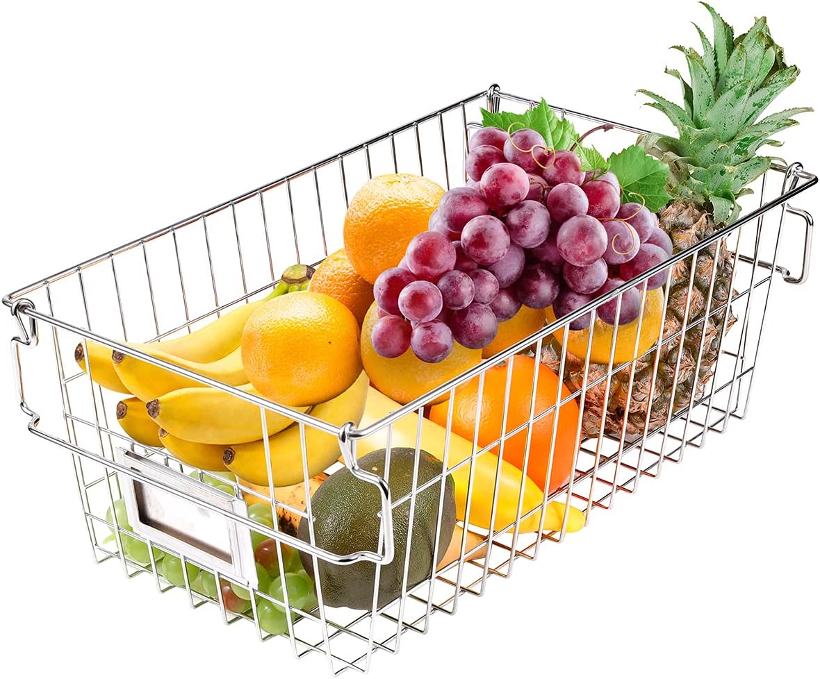 Stackable Chest Freezer Baskets Organizer Bins