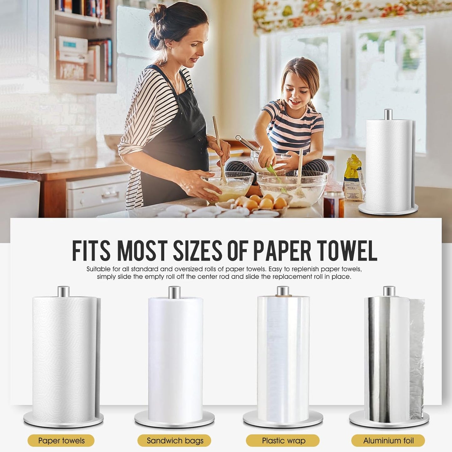 Silver Paper Towel Holder, Stainless Steel Paper Towel Holders