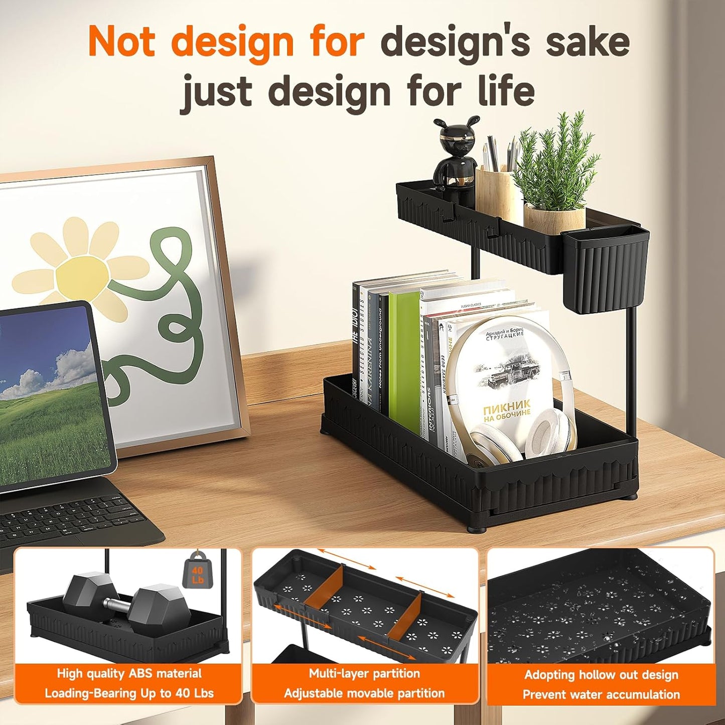 3 Pack Multi-Purpose Pull-Out Storage Organizers