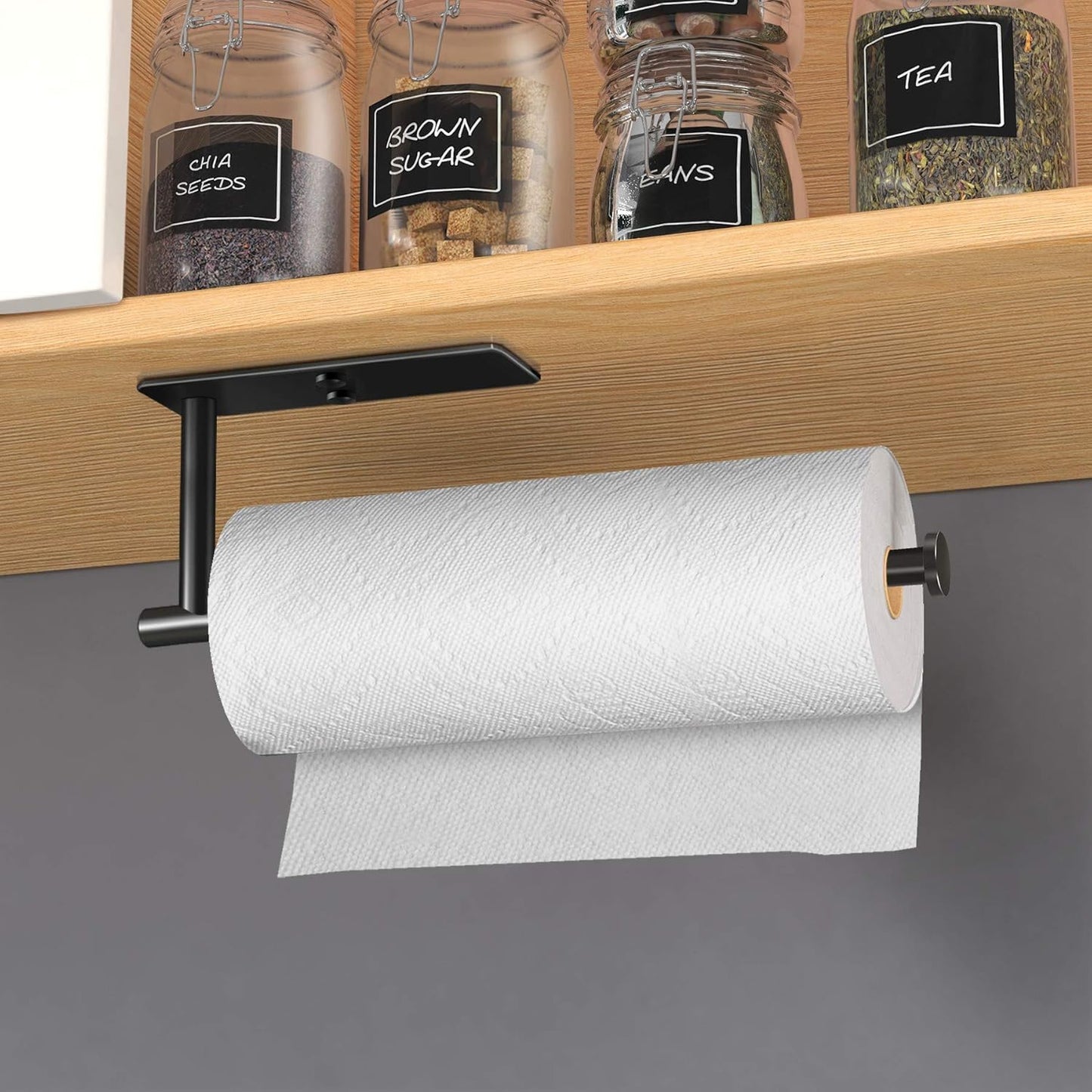 Self Adhesive Paper Towel Holder Under Cabinet Mount