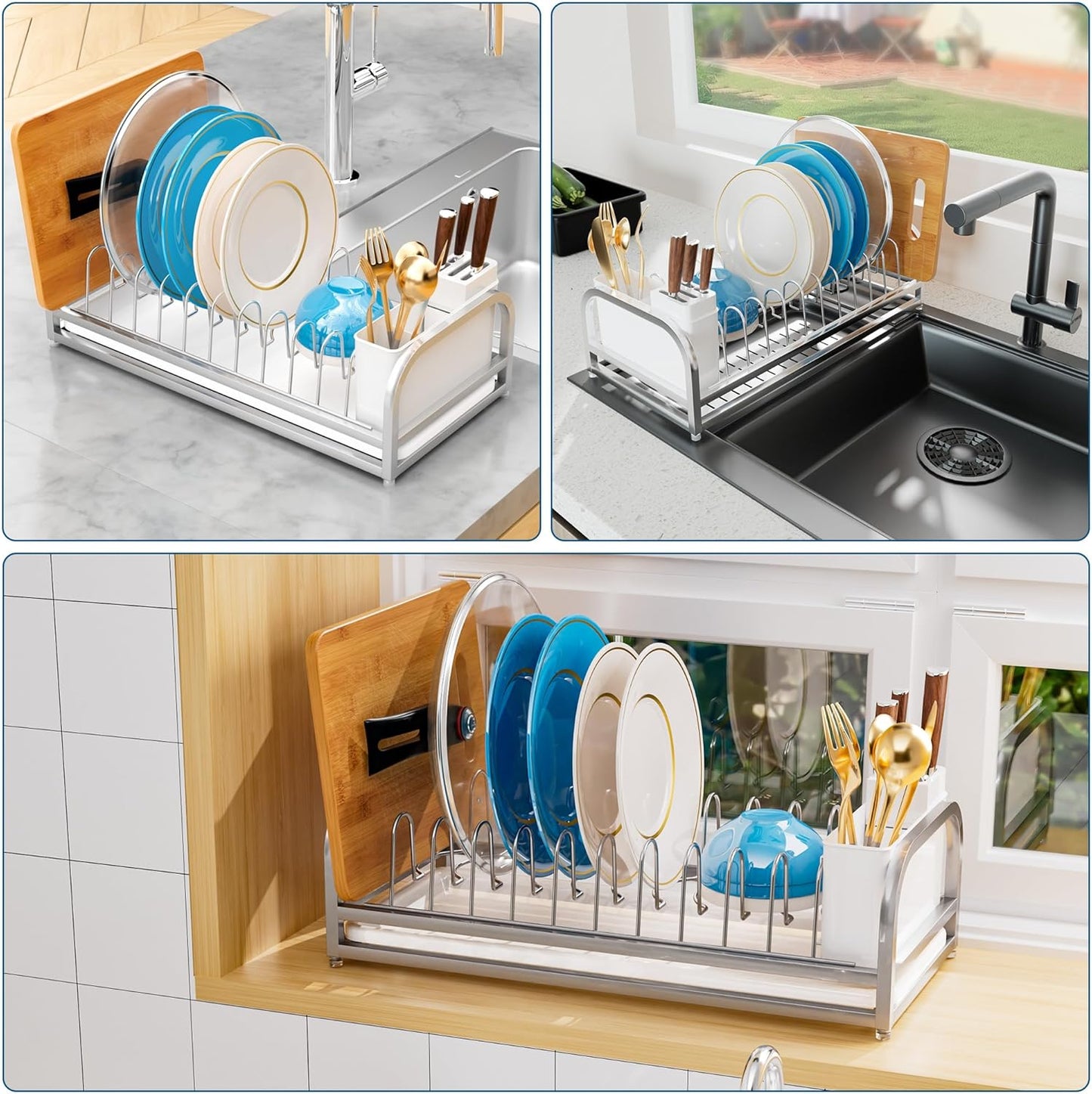 Dish Drying Rack for Small Kitchen Counter