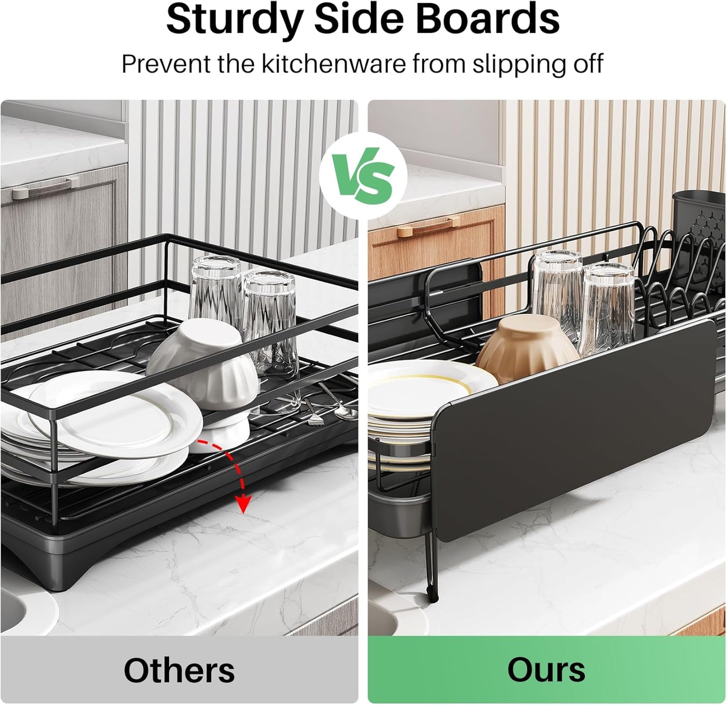 Dish Drying Rack - Large Dish Racks for Kitchen Counter