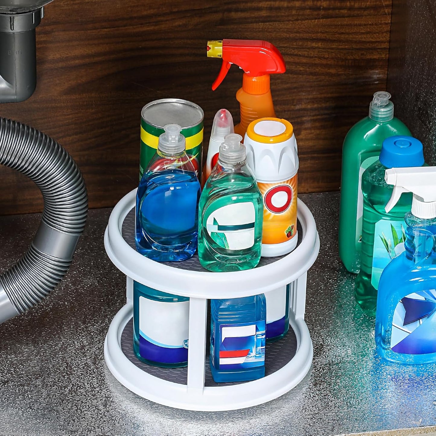 2 Tier 10" Turntable Lazy Susan Spice Organizer