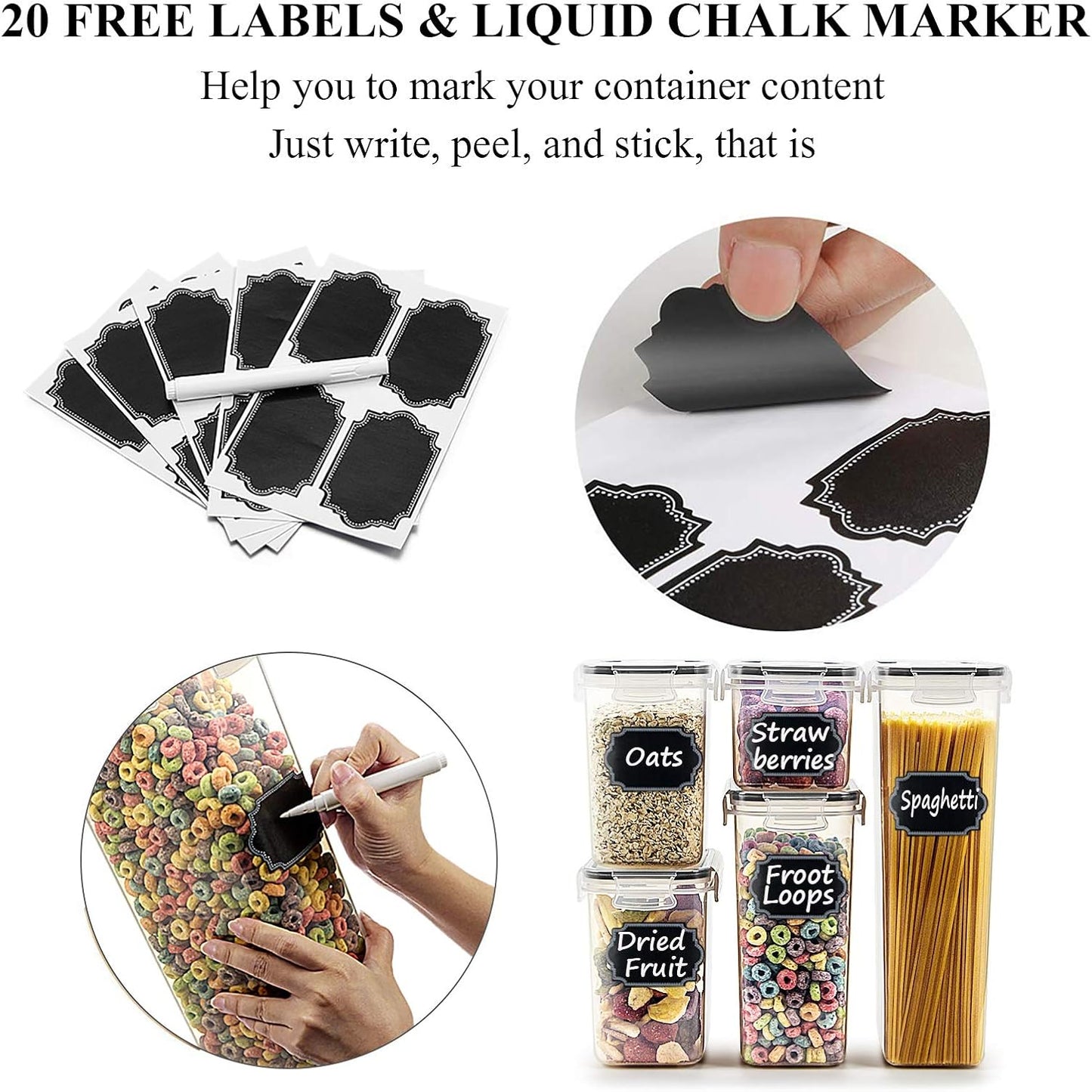 Airtight Food Storage Containers with Lids
