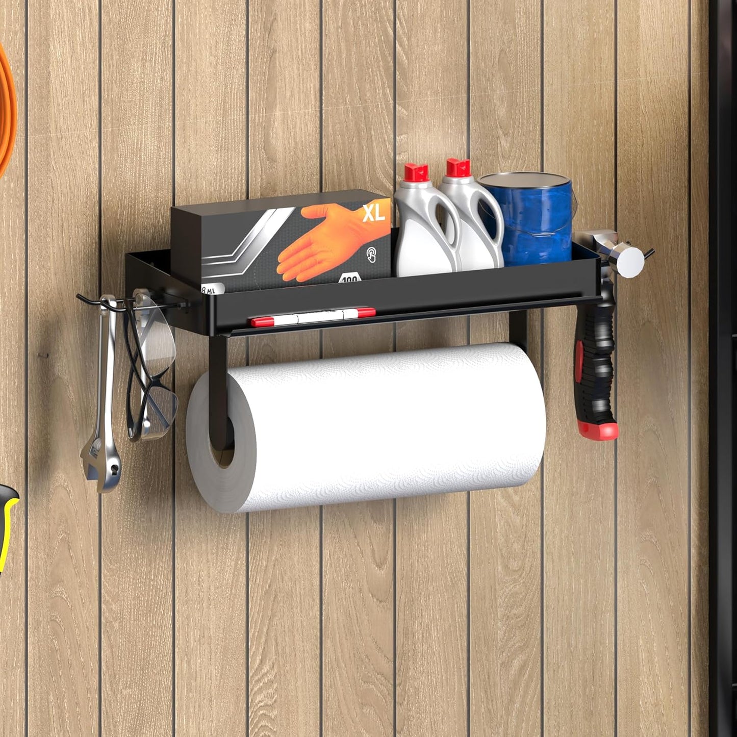 Wall Mount Paper Towel Holder with Phone Stand
