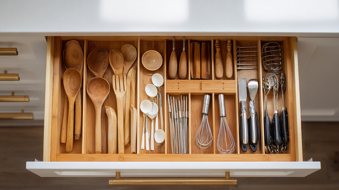 The Ultimate Drawer Divider Setup for Utensils and Kitchen Tools