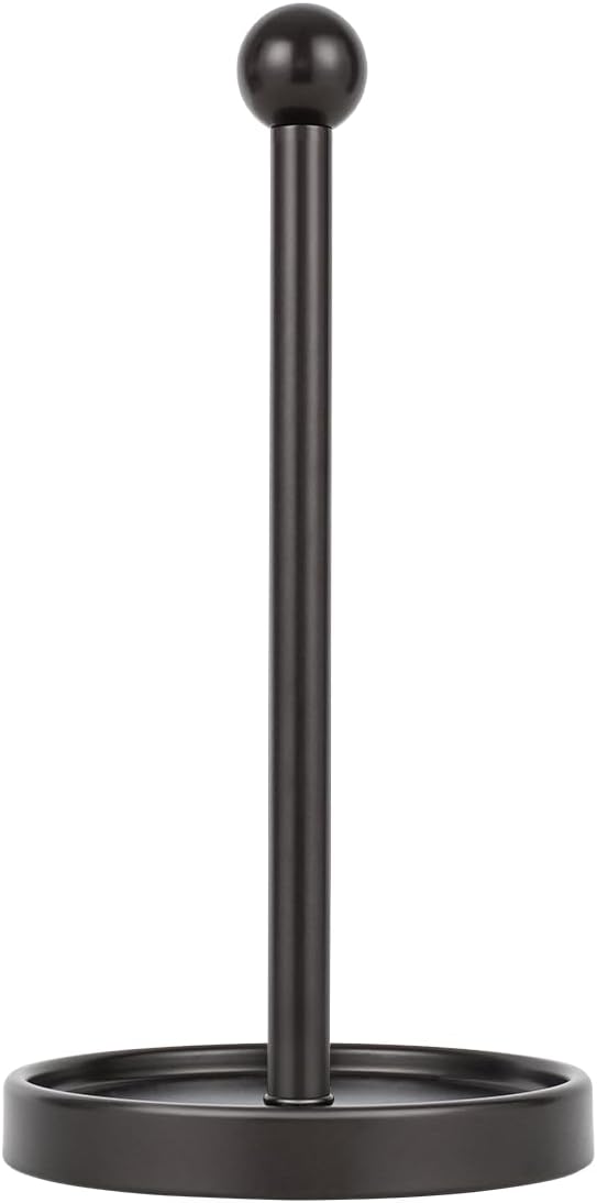 Countertop Paper Towel Holder - Modern Sleek Ball Minimalist Design - Color Oil Rubbed Bronze