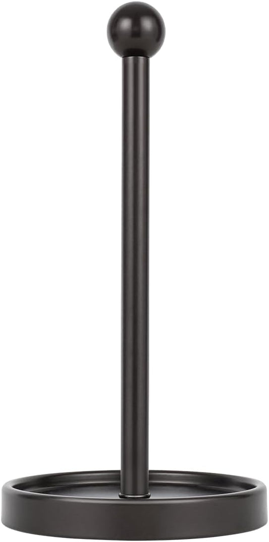 Countertop Paper Towel Holder - Modern Sleek Ball Minimalist Design - Color Oil Rubbed Bronze