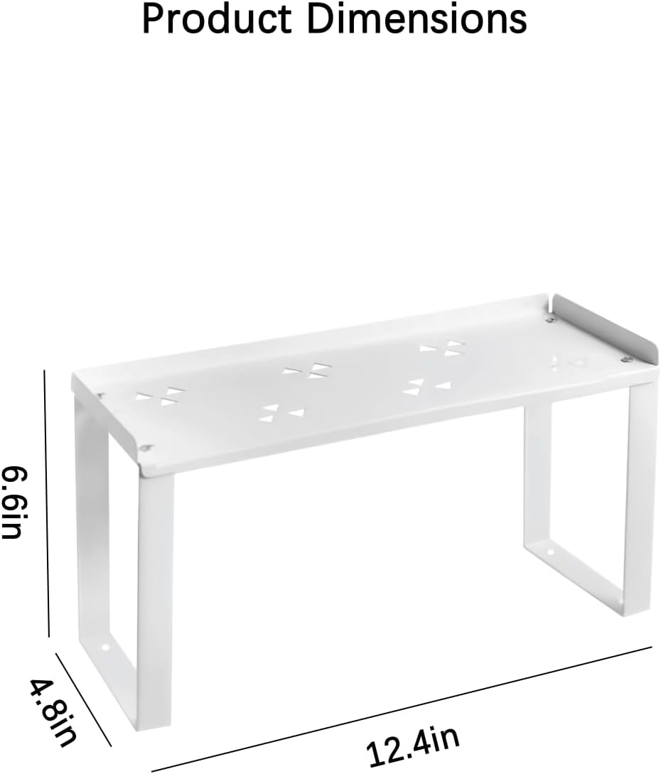2 Pack Metal Kitchen Storage Shelves Countertop Organizers, Shelf Risers, Stackable,Spice Rack