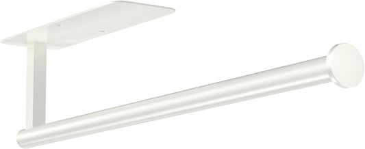 White Paper Towel Holder Wall Mount, Under Cabinet Paper Towel Holder White