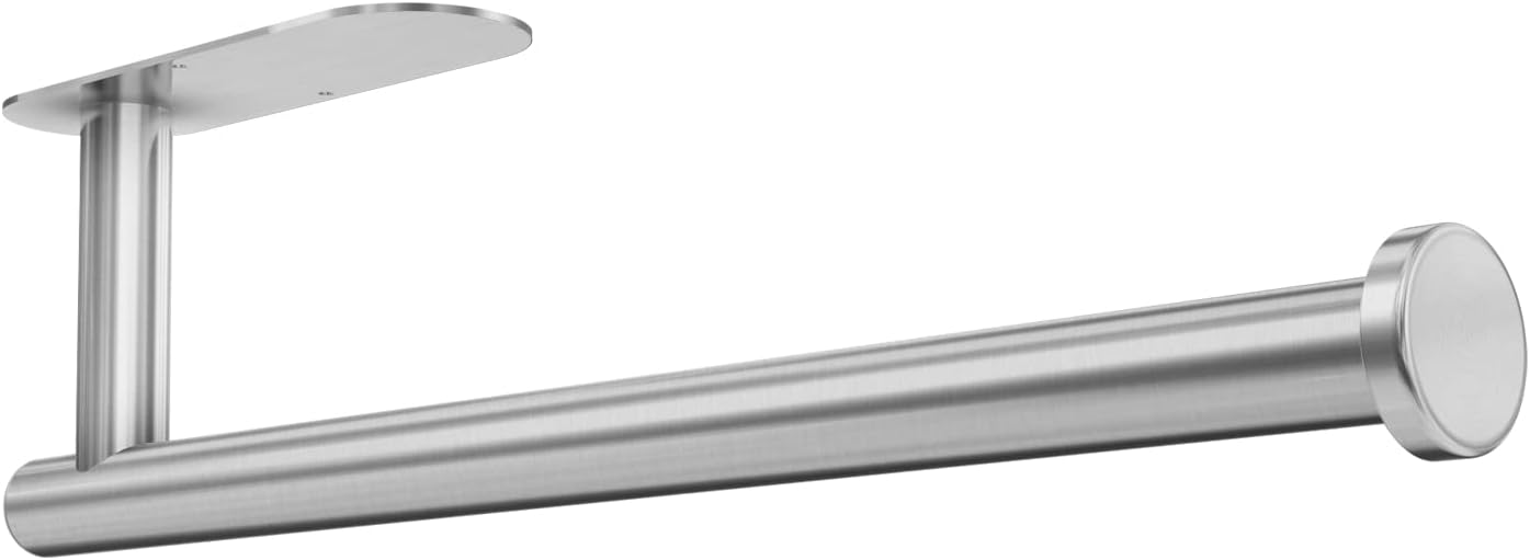 Paper Towel Holder Under Cabinet for Kitchen, Adhesive Paper Towel Holder Wall Mount