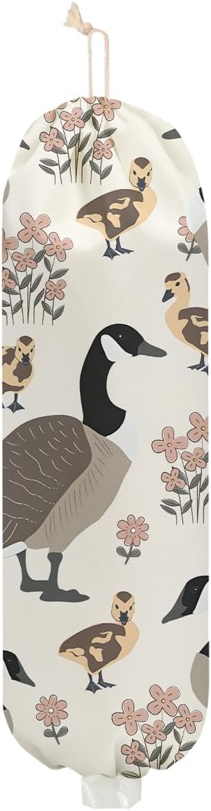 Duck Gifts Plastic Bag Holder, Wall Mount Grocery Bag Holder for Plastic Bags