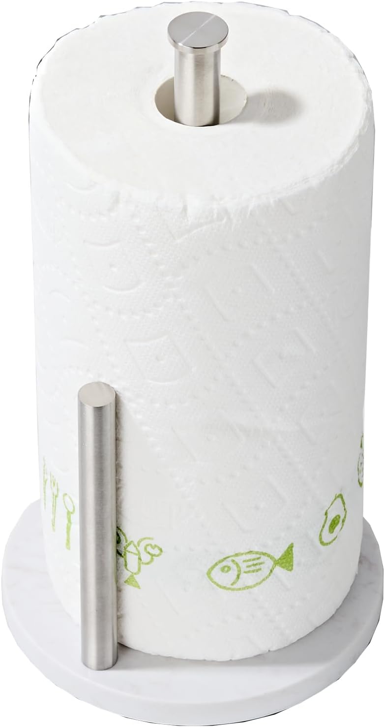 Brushed Nickel Paper Towel Holder,Stainless Steel Paper Towel Holder for Kitchen Roll Organize
