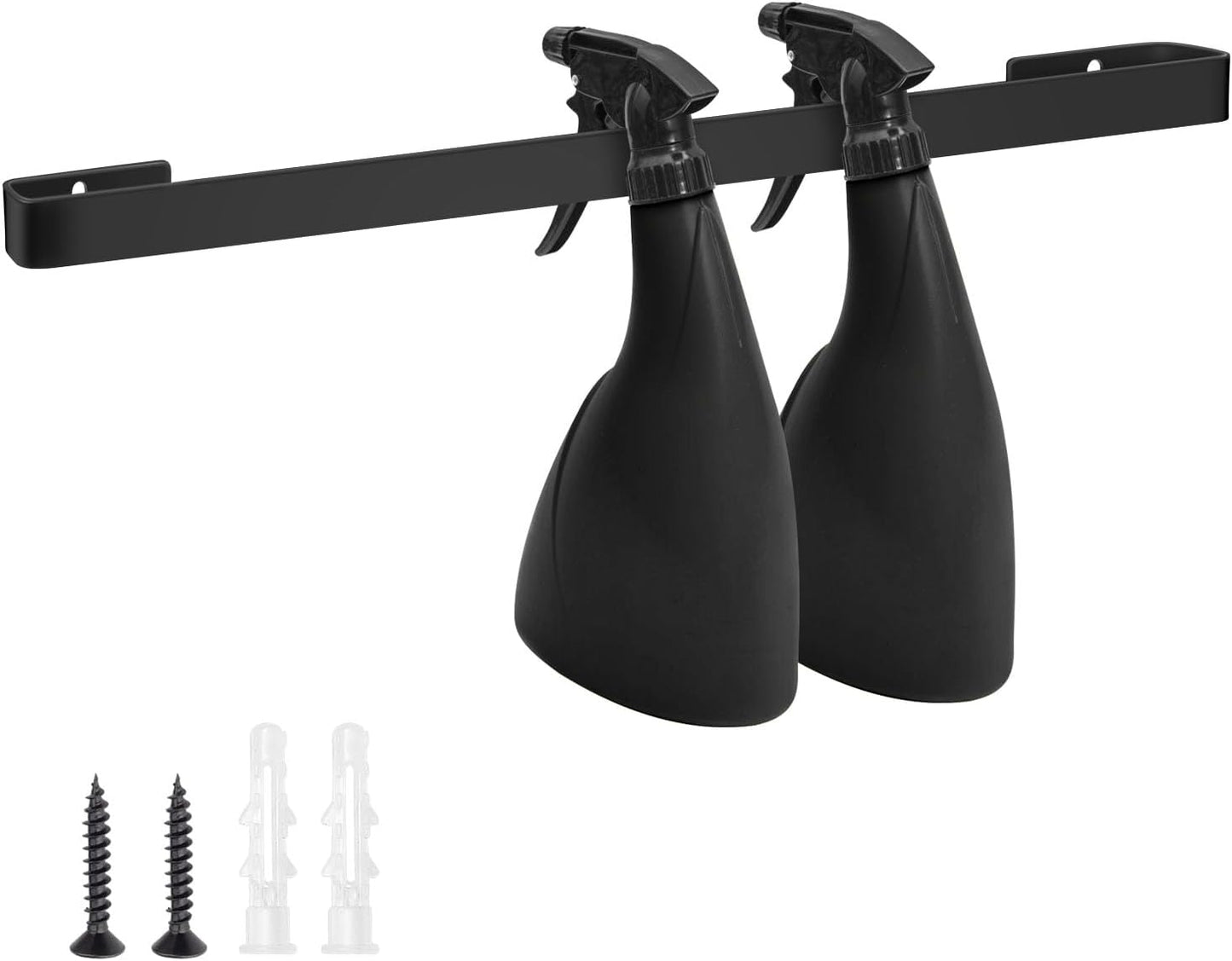 Spray Bottle Holder 14 Inches Slim Stainless-Steel Wall Mount Hanger for Spray Bottle