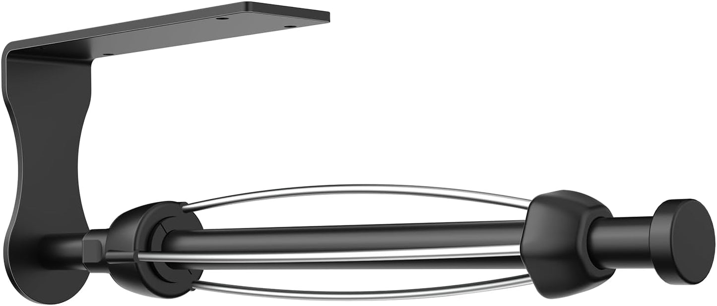Paper Towel Holder, Single Hand Operable Paper Towel Holder Under Cabinet with Adjustable Damper