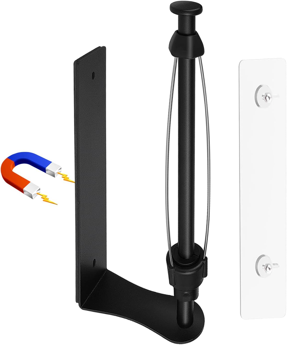 Magnetic Paper Towel Holder for Frige, One-Hand Operable Paper Towel Holder, Self-Adhesive