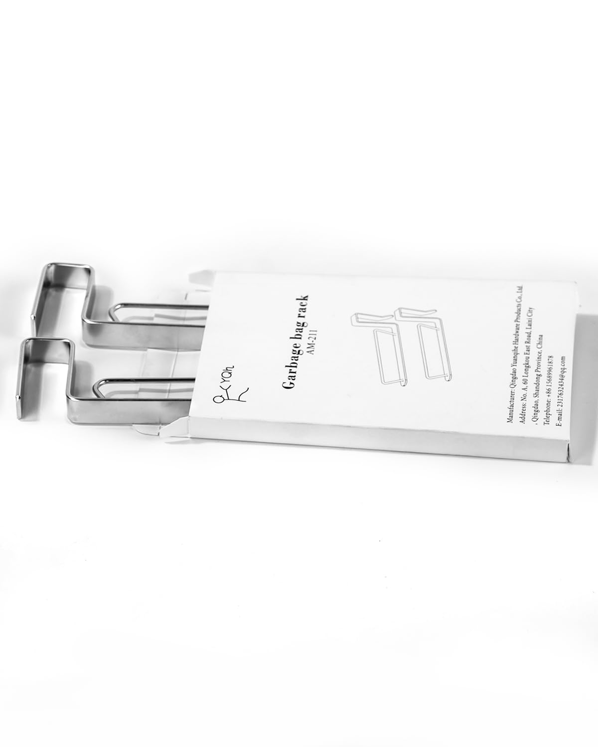 Stainless Steel Cabinet Door Trash Bag Holder for Kitchen Cabinet Door and Drawer