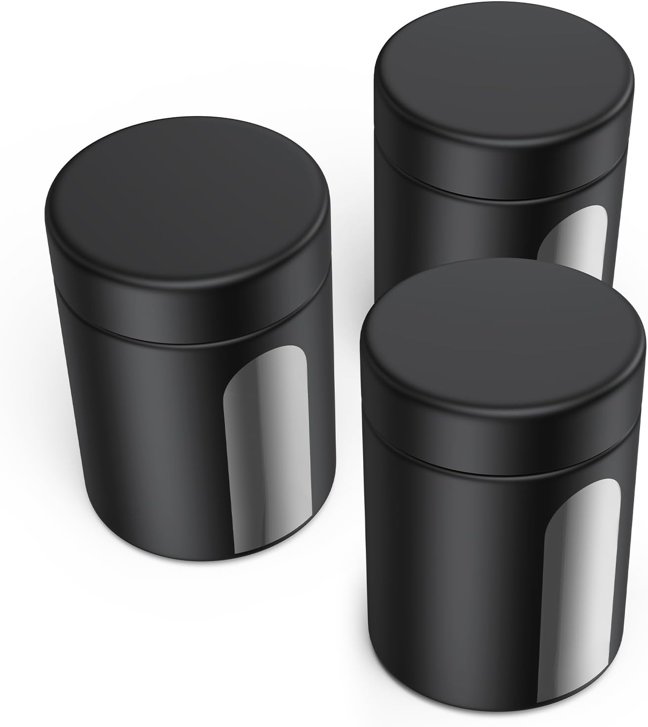 Glass Storage Jar (6 oz), 3 Pack Premium Smell Proof Visual Container with Child Resistant Cap