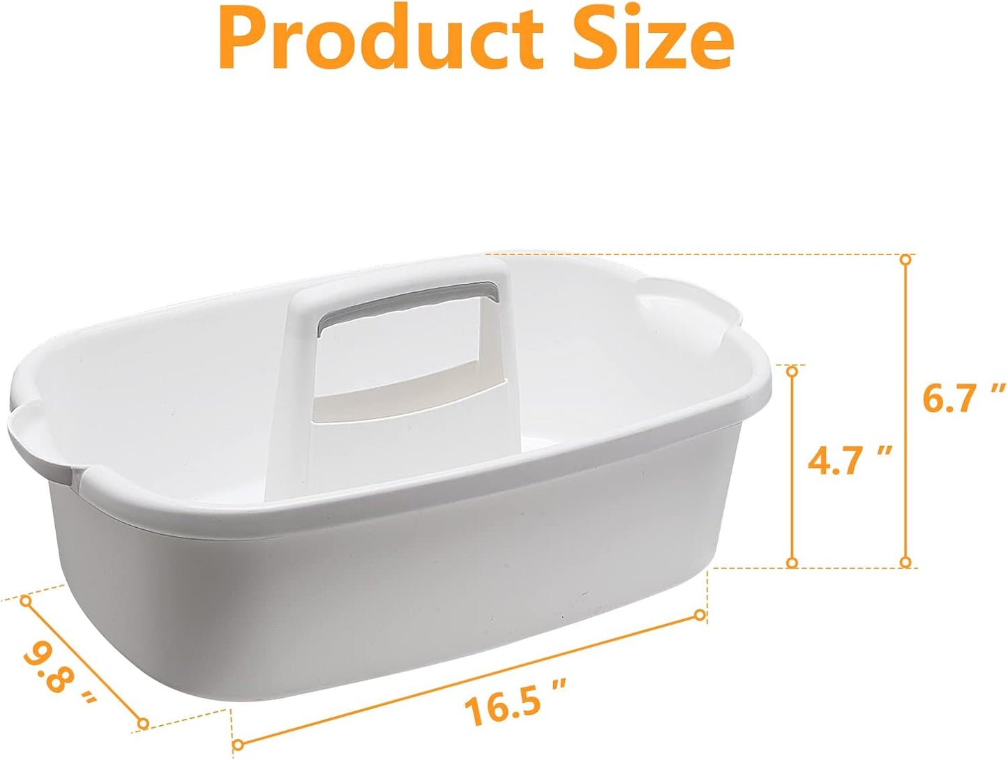 Multi-Purpose Plastic Cleaning Caddy with Handle