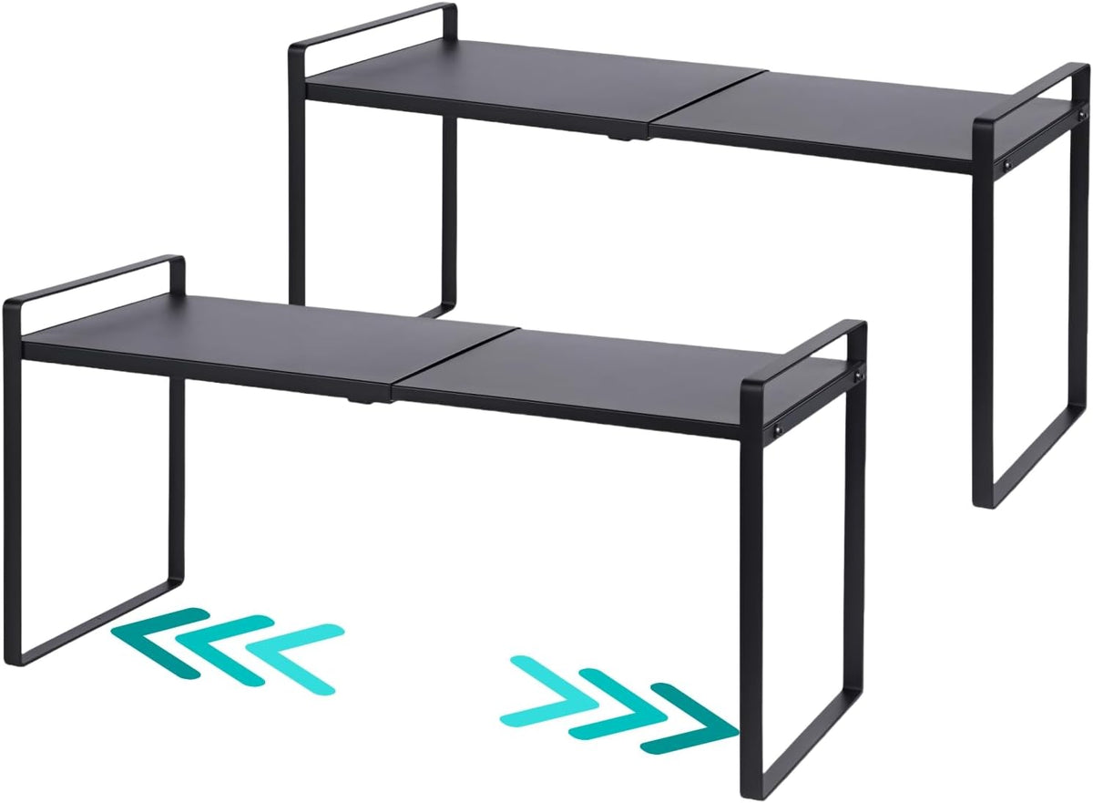 2-Tier Expandable Organizer Shelf for Kitchen Cabinet