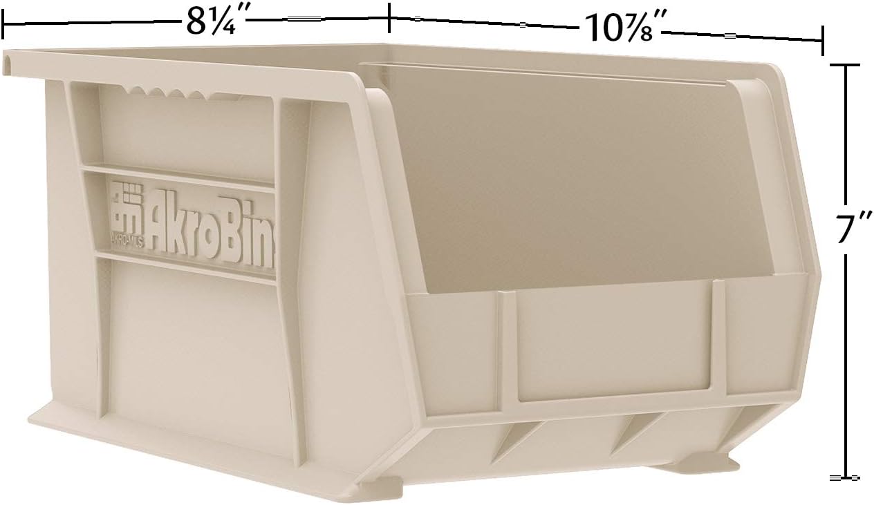 30239 AkroBins Plastic Storage Bins, Space-Saving Stackable Bins for Garage, Pantry