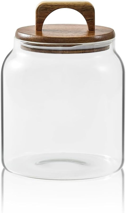 Glass Jars for Laundry Room Organization, Half-Gallon Laundry Pods Container